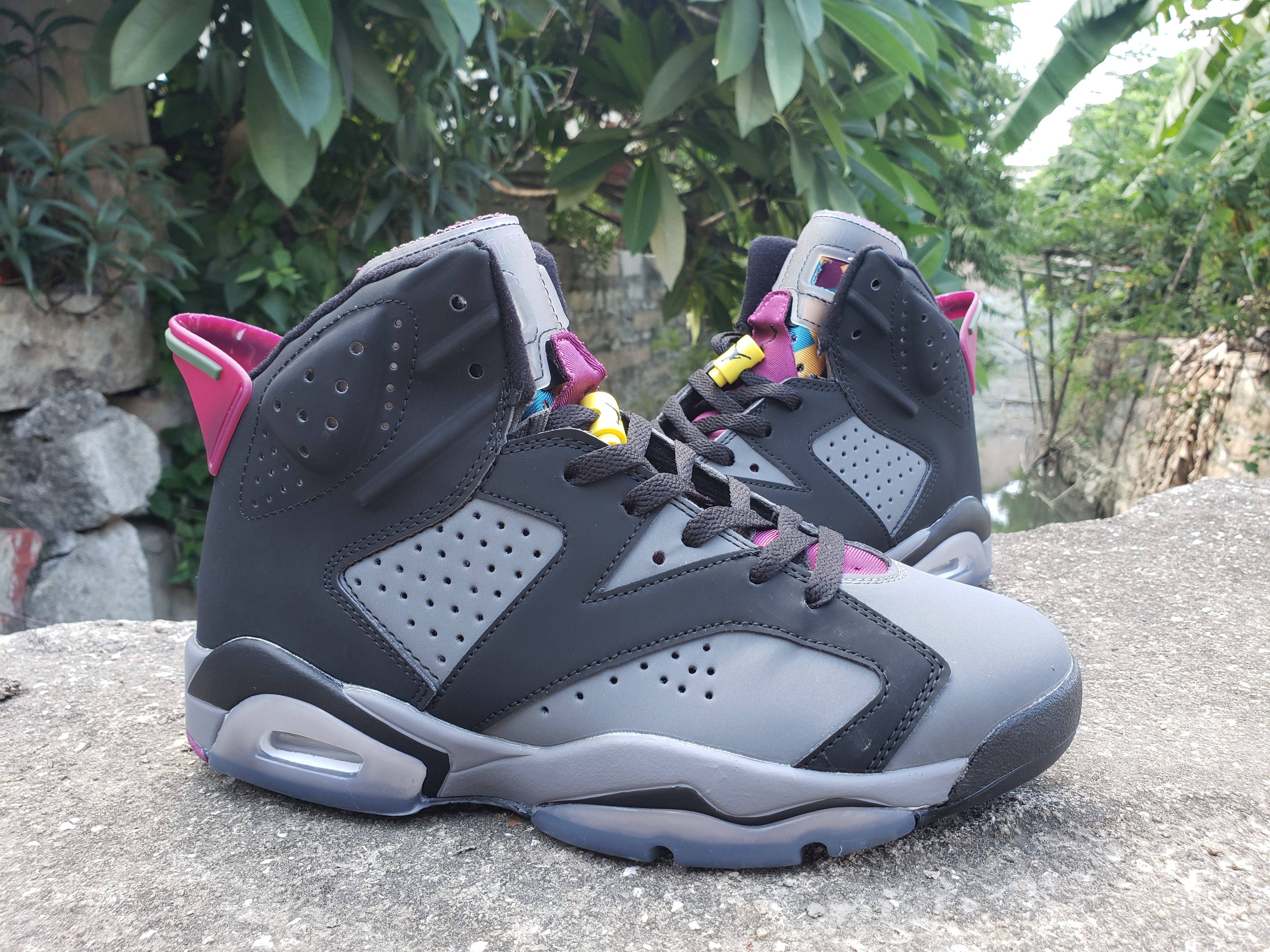 2021 Air Jordan 6 Bordeux Grey Black Purple Shoes - Click Image to Close